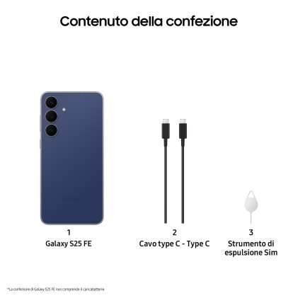Samsung Smartphone S25 Fe S731 5G Ds 8+256 Ita Navy