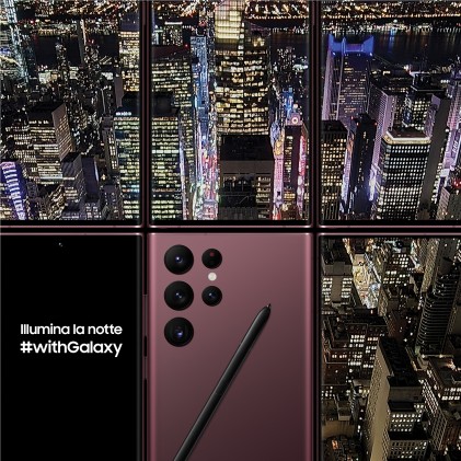 Sm Samsung Galaxy S22 Ultra 5G Gree N 6,8&#34; 12+256Gb Ds Ita