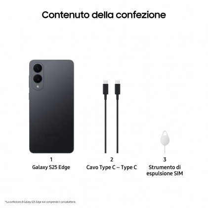 Samsung Galaxy S25 Edge Sm-S937B 12Gb 256Gb Black