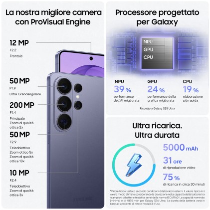 Samsung Smartphone S26 Ultra M3 512Gb Cobalt Violet