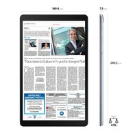 Tablet Samsung Galaxy Tab A 10.1"Sl Oc/32Gb/2Gb/8Mp/Knox/And9 Wifi Silv