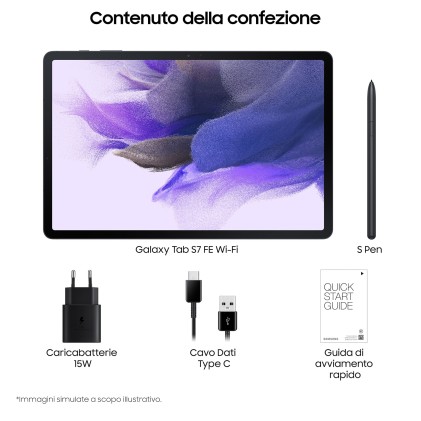 Samsung Galaxy Tab S7Fe 12,4 64Gb 4Gb Ram Wifi Black