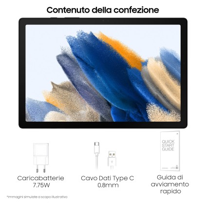 Tablet Samsung Galaxy Tab A8 10.5" 3Gb/32Gb/5Mp/And11 Wifi Gray