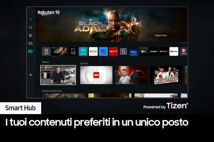 Samsung Smart Tv 50" 4K Uhd Wifi Lan Dlna Dvt2 Dvbs2 Hdr10 Italia Nero