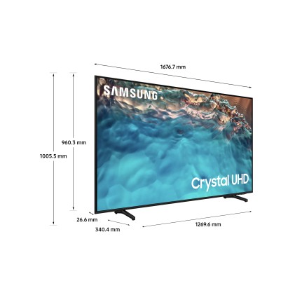 Tv Samsung Ue75Bu8070Uxzt Serie 8 Smart Tv Crystal 4K Uhd Black