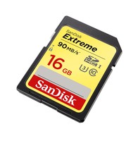 SANDISK Extreme 16GB SDHC UHS-I U3 Card Class10 90MB/s