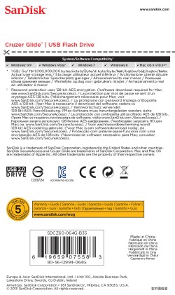 Chiavetta Usb Sandisk Cruzer Glide 3102154