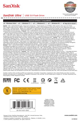 SanDisk Ultra unità flash USB 128 GB USB tipo A 3.2 Gen 1 (3.1 Gen 1) Nero