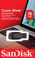 SANDISK Cruzer Blade 16GB USB 2.0 Flash Drive