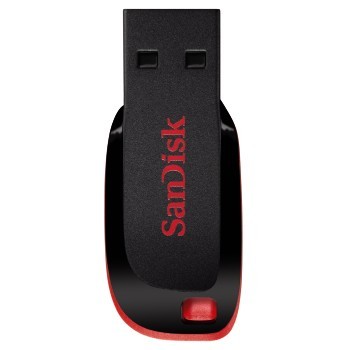SanDisk Cruzer Blade unit&agrave; flash USB 64 GB USB tipo A 2.0 Nero, Rosso