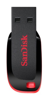 SanDisk Cruzer Blade unità flash USB 128 GB USB tipo A 2.0 Nero, Rosso