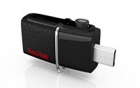 Sandisk Ultra Dual USB Drive 3.0, 32 GB, Velocit&agrave; di lettura fino a 150 MB/s, Nero