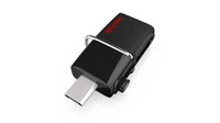 Sandisk Ultra Dual USB Drive 3.0, 32 GB, Velocit&agrave; di lettura fino a 150 MB/s, Nero