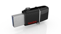 Sandisk Ultra Dual USB Drive 3.0, 32 GB, Velocit&agrave; di lettura fino a 150 MB/s, Nero