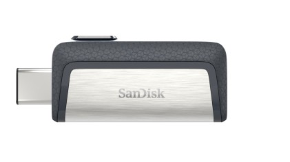 SanDisk Ultra Dual Drive USB Type-C unità flash USB 32 GB USB Type-A / USB Type-C 3.2 Gen 1 (3.1 Gen 1) Nero, Argento