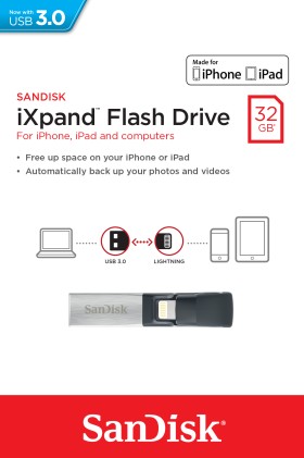 Pen Drive 3.0 32Gb Sandisk Ixpand Bacxkup Dati Iphone
