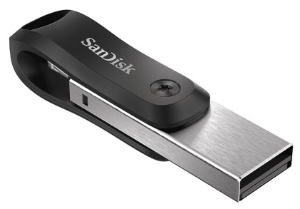 SanDisk iXpand unit&agrave; flash USB 64 GB USB Type-A / Lightning 3.2 Gen 2 (3.1 Gen 2) Nero, Argento