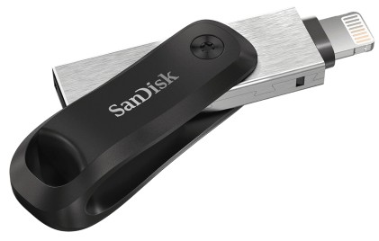 SanDisk iXpand unit&agrave; flash USB 64 GB USB Type-A / Lightning 3.2 Gen 2 (3.1 Gen 2) Nero, Argento