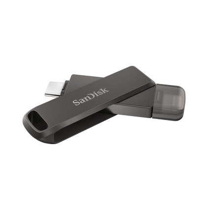 SanDisk iXpand unit&agrave; flash USB 64 GB USB Type-C / Lightning 3.2 Gen 1 (3.1 Gen 1) Nero