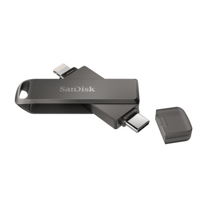 SanDisk iXpand unit&agrave; flash USB 64 GB USB Type-C / Lightning 3.2 Gen 1 (3.1 Gen 1) Nero