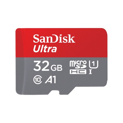 SANDISK ULTRA microSDHC 32GB 120MB/s A1 Cl.10 UHS-I + ADAPTER