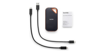 SanDisk Extreme PRO 4 TB USB tipo-C 3.2 Gen 2 (3.1 Gen 2) Nero, Arancione