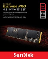 SANDISK Extreme PRO M.2 NVMe 3D SSD 500GB