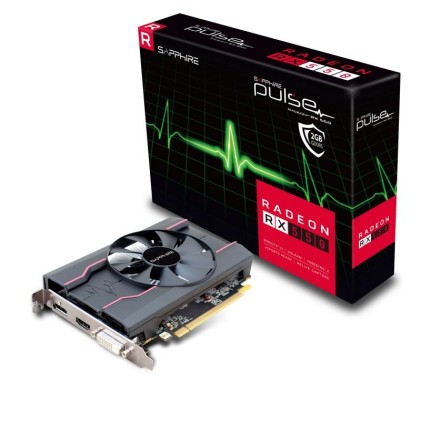 Sapphire Vga Pulse Radeon Rx 550 2G Gddr5 Dp Hdmi Dvi Uefi Single Fan