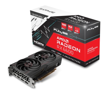 Sapphire Vga Radeon Rx 6600, Pulse Rx 6600 Gaming 8Gb Gddr6 Hdmi / Triple Dp