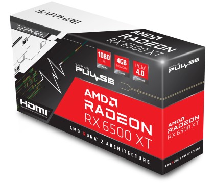 Sapphire PULSE Radeon RX 6500 XT AMD 4 GB GDDR6
