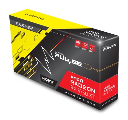 Sapphire Vga Radeon Rx 6750 Xt, Pulse Rx 6750 Xt Gaming Oc 12Gb Gddr6 Hdmi/ Dp