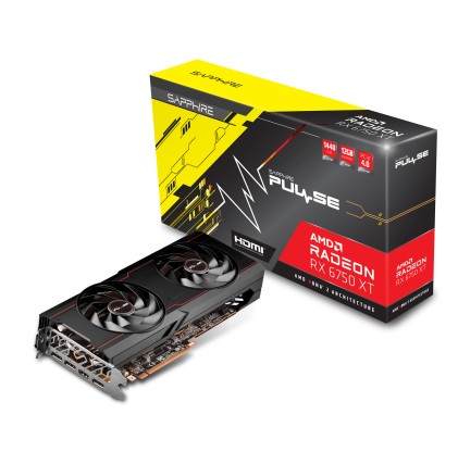 Sapphire Vga Radeon Rx 6750 Xt, Pulse Rx 6750 Xt Gaming Oc 12Gb Gddr6 Hdmi/ Dp