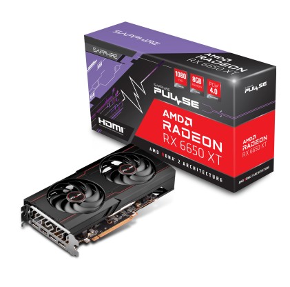Sapphire Vga Radeon Rx 6650 Xt, Pulse Rx 6650 Xt Gaming Oc 8Gb Gddr6 Hdmi/ Dp