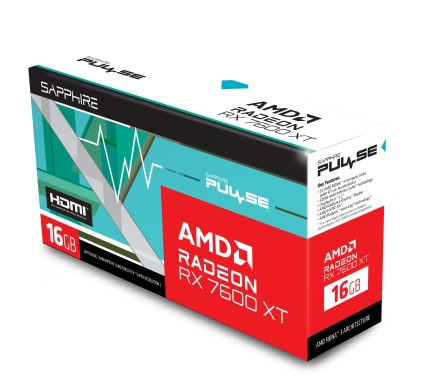 Sapphire PULSE Radeon RX 7600 XT AMD 16 GB GDDR6