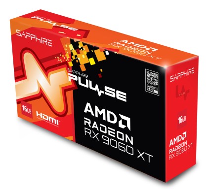 Sapphire PULSE AMD Radeon RX 9060 XT 16GB GPU GDDR6 - CONFEZIONE APERTA