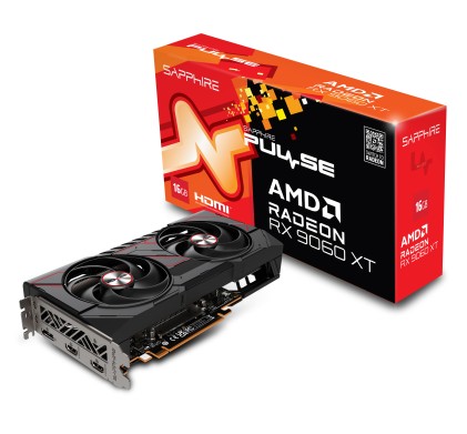 Sapphire PULSE AMD Radeon RX 9060 XT 16GB GPU GDDR6 - CONFEZIONE APERTA