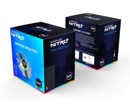 Sapphire 4N004-03-20G ventola per PC Scheda grafica Ventilatore 9,5 cm Trasparente