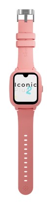 SaveFamily Iconic Plus 2 4,52 cm (1.78") 40 mm Digitale Touch screen 4G Rosa Wi-Fi GPS (satellitare)