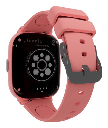 SaveFamily Iconic Plus 2 4,52 cm (1.78") 40 mm Digitale Touch screen 4G Rosa Wi-Fi GPS (satellitare)