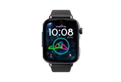 SaveFamily SaveWatch Plus 2 4,7 cm (1.85") AMOLED Digitale 410 x 502 Pixel Touch screen 4G Nero Wi-Fi GPS (satellitare)