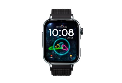SaveFamily SaveWatch Plus 2 4,7 cm (1.85") AMOLED Digitale 410 x 502 Pixel Touch screen 4G Argento Wi-Fi GPS (satellitare)