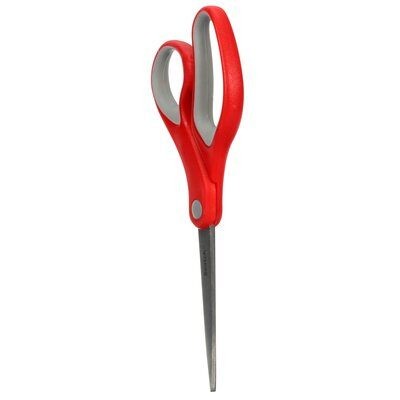 Scotch 1428 forbici da cancelleria Universale Taglio a zig zag Grigio, Rosso, Acciaio inox
