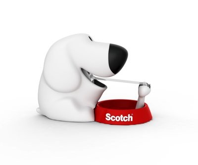 Scotch C31 dispenser nastro adesivo Nero, Rosso, Bianco