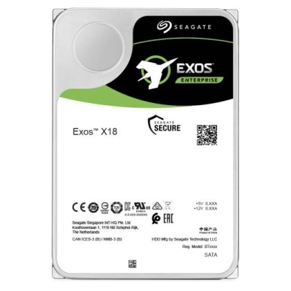 Seagate Hdd Interno 3,5&#34; Exox 18Tb Sas Iperscale Sata6 7200Rpm 256Mb Cache ** Ricondizionato **