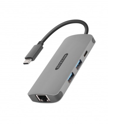 Hub Multiporta Sitecom Usb-C To Gigabit Lan Adapter Con Power Delivery