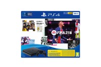 Sony Playstation Console 500Gb Slim Black + Fifa21 + Fut 21 Vch Ps4