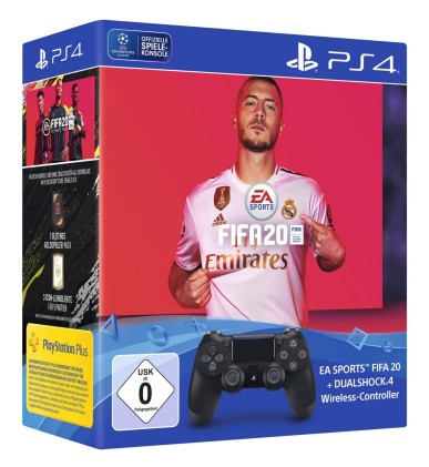Dualshock 4 Black + Fifa 2020 Bundl Ps4 Controller Ds4