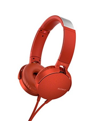 Headphone Sony MDR-XB550APR rosso