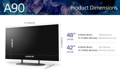 Tv Sony Xr48A90Kaep Bravia Xr A90K Smart Tv 4K Ultra Hd Nero In Titani