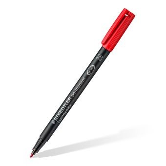 Staedtler Lumocolor 317 WP4 marcatore permanente Nero, Blu, Verde, Rosso 4 pz